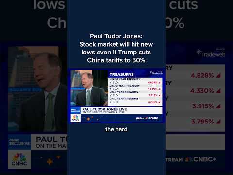 Paul Tudor Jones: Stock market will hit new lows even if Trump cuts China tariffs to 50%