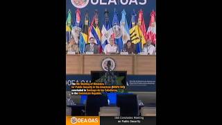 OAS Concludes Meeting on Public Security