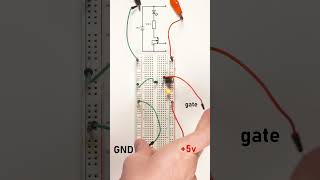 How does the MOSFET work? #electronics #diy #led #mosfet #transistor
