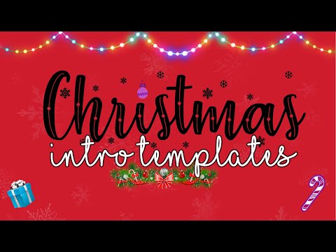 5 Christmas intro templates ( no text )