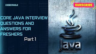 Core Java interview questions and answers for freshers| corejava| interview questions