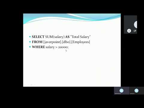 aggregate functions in dbms