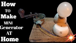 HOW TO MAKE MINI GENERATOR AT HOME // Generator //