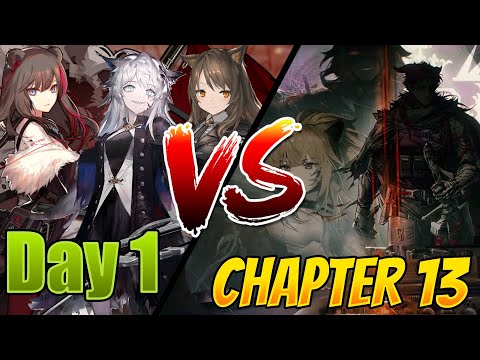 I tried to Beat Chapter 13 with only Day 1 Operators - Arknights