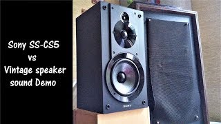 Stereo - Sound Demo Sony SS-CS5 vs Vintage speakers