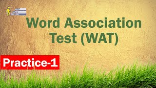 Word Association Test ISSB Practice - ISSB WAT Test in Real Time (100 words)