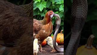 Jungle Mom Strikes Back: Hen vs Snake #junglelife