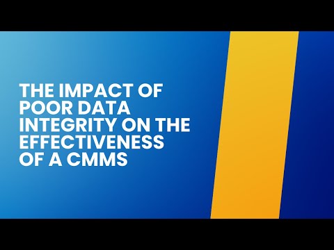 How does poor data integrity impact the effectiveness of a CMMS?