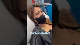 Distracting her from Needless 💉🤓 #shorts #couples #relationship