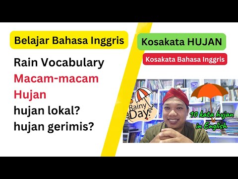 Kosakata Bahasa Inggris Untuk Pemula Tentang Cuaca (Hujan)