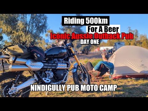 Aussie Outback Motocamping | Nindigully Pub on the Triumph Scrambler 1200 XE  | Day One