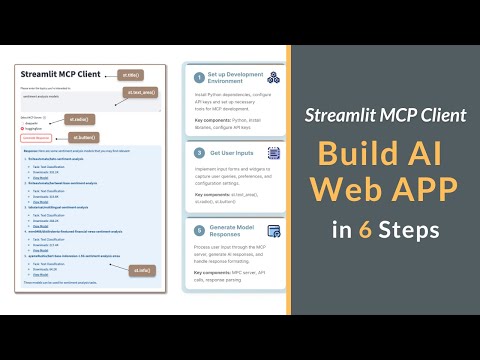 How to Make Your Own AI Web App With Streamlit? | Develop MCP Client
