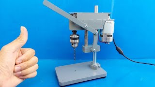 Homemade Mini Bench Drill from PVC