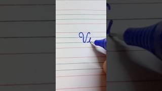 How to write Vi in cursive writing #abcletters