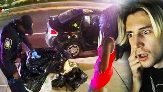 Cops Discover Bodies in Woman's Trunk During Traffic Stop | xQc Reacts