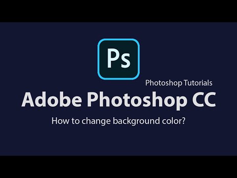 Photoshop Tutorials - How to change background color