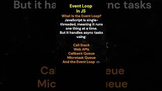 Event Loop in js #54/100  #javascriptinterview #jsshorts