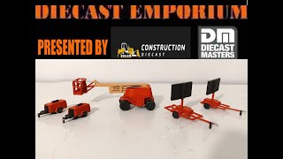 Gianna Lynn Wrecking Company Custom HO Scale JLG Boom Lift, Compressors & Message Board Trailers