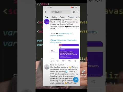 find CODING jobs on Twitter 🐦