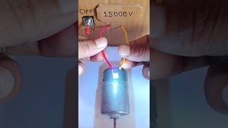 What Happens When You Apply 15,000V to a 12V 775 Motor – Shocking Results! | #shorts #dcmotor