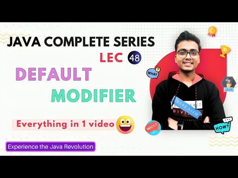 Default Modifier in Java 👈🏻| Java full course  | Java Tutorial 48
