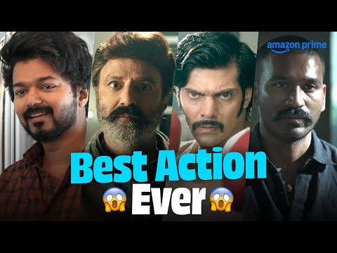 Best Action Scenes from The Best Movies on Prime Video India! 💥 | Vijay Thalapathy, Dhanush & more