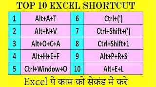 Amazing Excel Shortcuts you Are Not Using 🔥|| Excel Most Useful Shortcuts Keys