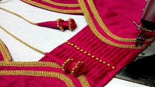 Very popular blouse lace design || Latest blouse design || #madhurafashionkatta