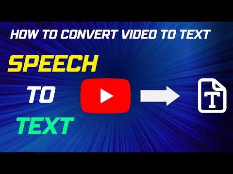 How to Convert Video to Text Automatically | Speech to Text | #videototext, #speechtotext,