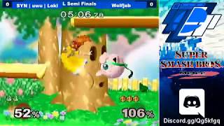 [09/01/18|Melee] LSF: SYN|uwu|Loki (Jigglypuff, Marth) VS WolfJob (Peach)