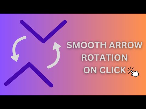 How to Rotate the Arrow on Click | Smooth | HTML CSS & JS