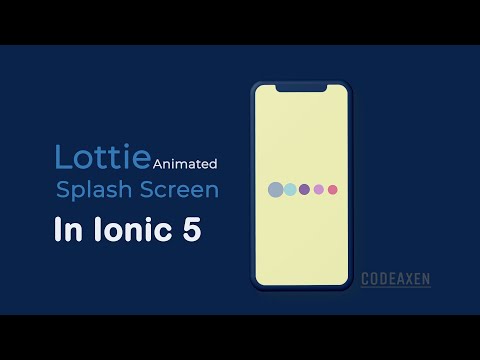 Ionic 5 Custom Splash Screen with Lottie Cordova plugin  2020