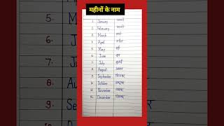 January February spelling | Mahino ke naam | month ke naam