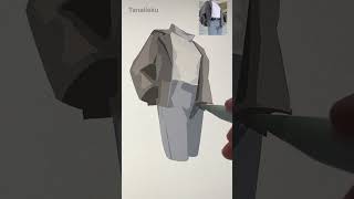 How I Draw Clothes #shorts