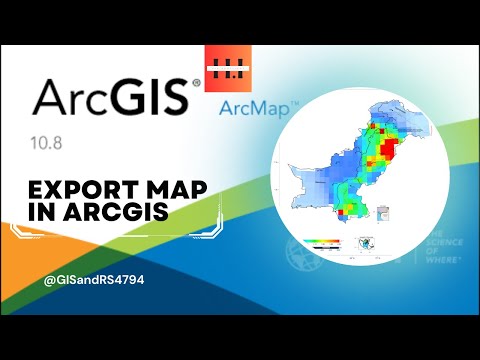 How to export map in ArcGIS #arcgis #tutorial #basic