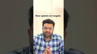 New update on icegate site #adcode #icegate #registration #ecommerce #custom #export #viral