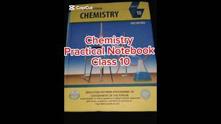 Chemistry Practical Notebook Class 10 @the-e-learning