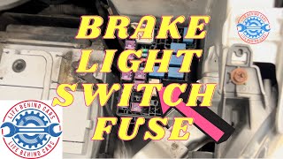 Vauxhall Agila Petrol 2010 Brake Light Switch Fuse Location 