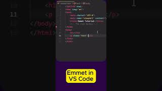 Boost Your Coding Speed with EMMET in VS Code!