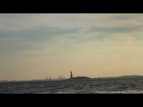 A beautiful evening from Battery Park,  New York