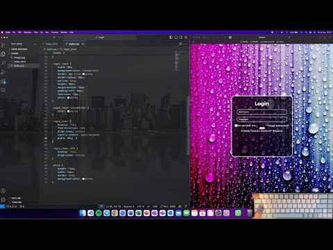 ASMR Programming - Login Page - No talking