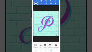 #shorts #p logo design #pixellab  editing logo #How to create logo in android 3d logo  #mukeshld