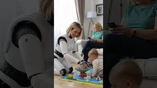 robot intelligent robot robot nanny babysitting #youtube