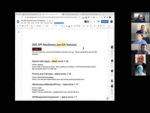 Kubernetes SIG API Machinery 20200923
