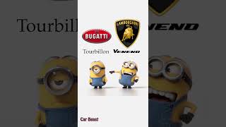 Bugatti Tourbillon vs Lamborghini Veneno | Minions Style ASMR | Funny Car TikTok Compilation#car