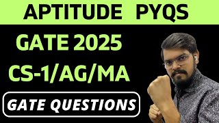 [English] GATE 2025 Solution | General Aptitude | GATE - CS-1/AG/MA | PYQ Solution with TRICKS