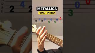 Metallica “One” - Quick Lesson! #metallica #guitartabs #guitarlesson #metal #metallicacover