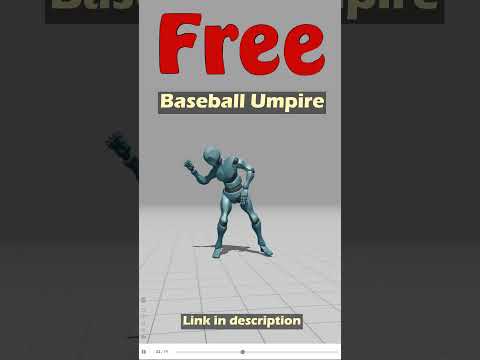 Baseball Umpire. Free Mixamo animation for Daz Studio's Genesis 9