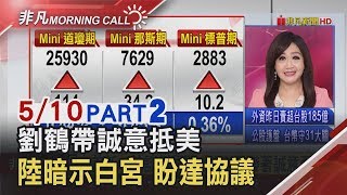 【非凡Morning Call】中美新一輪談判展開 劉鶴:帶著誠意而來 川習即將通電話│非凡新聞│20190510