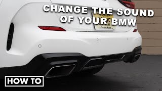 How to change the artificial engine sound in the 2020 BMW M235i Gran Coupe